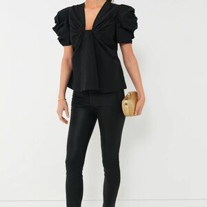 Black Aubrey Blouse Hyacinth House